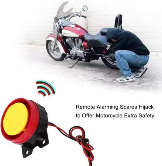 Universal Motorcycle Anti-Theft Security Alarm System with Remote Control | 125dB Siren | Engine Lock | Waterproof